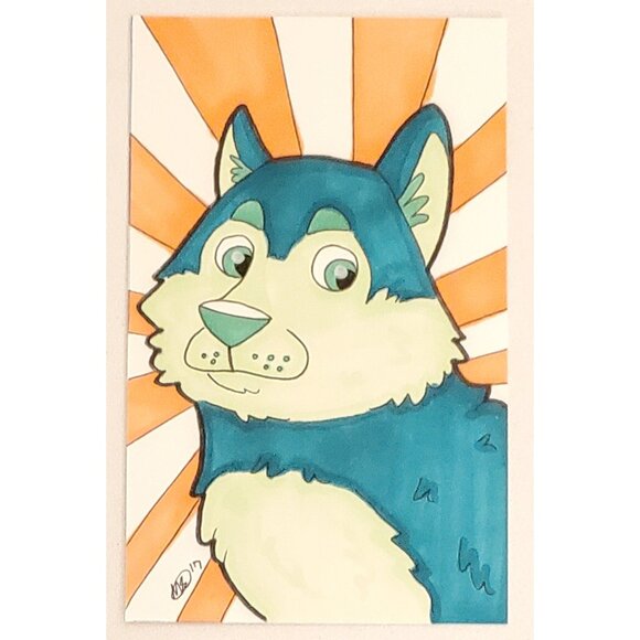 Shiba Inu | Original Dogcember Marker Illustration - Picture 1 of 1